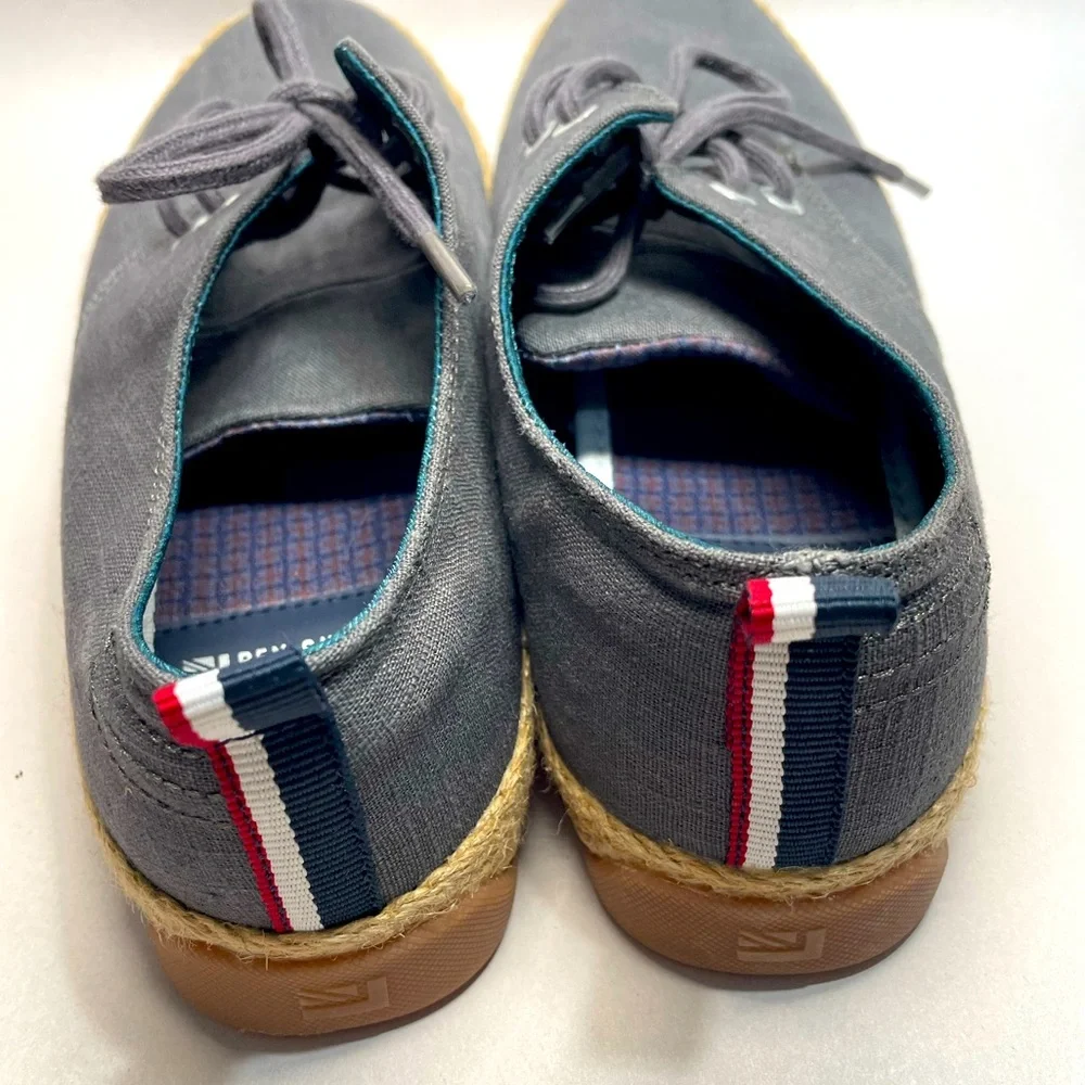 Ben Sherman grey canvas boat shoes men’s sz 8.5 (41.5 EU) *like new*
